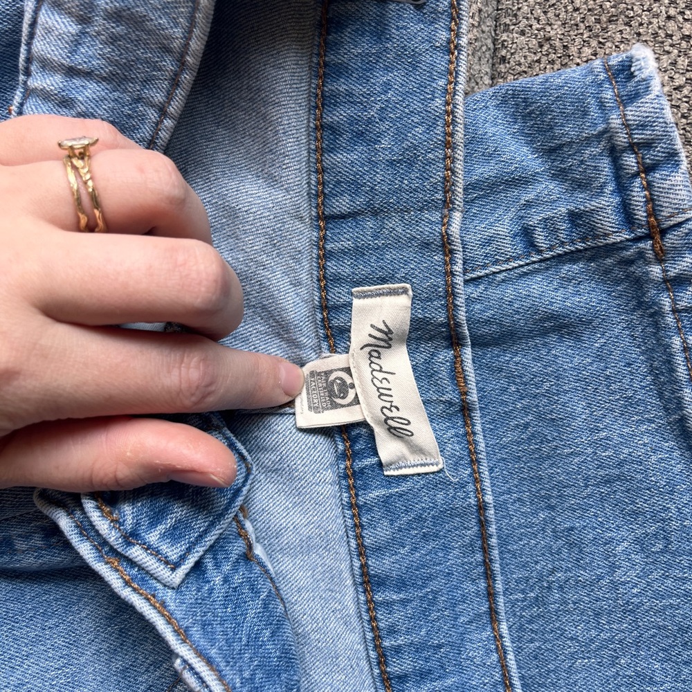 Madewell Blue Jeans with Classic Indigo Shade and Straight-Leg Fit